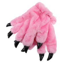 2Paren Handschoenen Roze Met Cartoon Dierlijke Klauwen