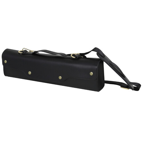4Pcs Adjustable Strap Black PU Flute Carry Case for Storage 1