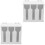2Pcs Three-Compartment Acrylic Utensil Organizer White Spoon Dispenser 4