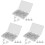 300Pcs Clear Decorative Push Pins for Cork Board Daily Use Thumbtacks 2