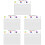 5Sets Acrylic Writing Message Board with Pen Clear Memo Board 8