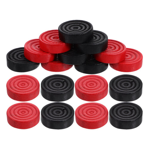 96Pcs Wooden Backgammon Chess Pieces Lightweight Replacement Checkers 2