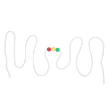 Nylon Vision Convergence Beads Kit for Adult Eye Coordination