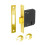 Securit - 3 Lever Deadlock - 75mm Brass Plated 2