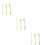 450Pcs Wooden Set Light Yellow Cutters 7