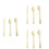450Pcs Wooden Set Light Yellow Cutters 5