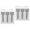 2Pcs Three-Compartment Acrylic Utensil Organizer White Spoon Dispenser 5