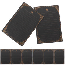 24St Creatief Vintage Zwart Briefpapier Set Met Konijn En Enveloppen