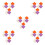 60Pcs Convenient Foldable Cotton Fabric Squares for DIY Embroidery 6