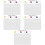 5Sets Acrylic Writing Message Board with Pen Clear Memo Board 9