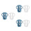 6Pcs Silicone Baby Bottle Sleeve Protector with Handle for Nursery Use 5