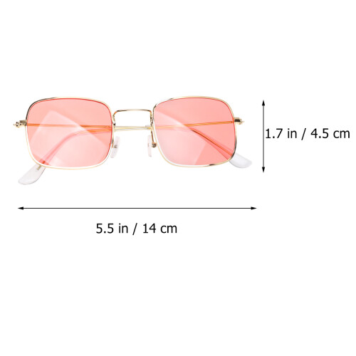 2St Modieuze Multi Kleurige Zonnebril Vierkant Design Dames 2