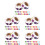 Paper Reward Stickers Assorted Adhesive for Education 7
