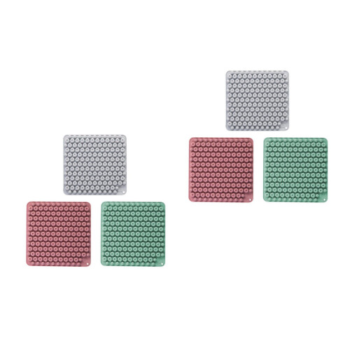 6Pcs Silicone Heat Resistant Mat Thickened Table Mat Assorted Colors 2