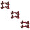 12Pcs Red Simulation Fish Spawning Leaves Plastic Aquarium Landscape 10