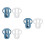 6Pcs Silicone Baby Bottle Sleeve Protector with Handle for Nursery Use 8