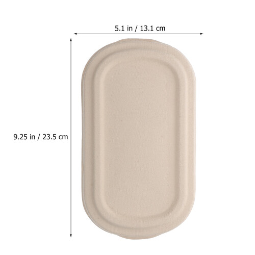 25Sets Beige Food Storage Holders Eco-Friendly Divided Containers 1