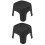 2Pcs Stable PVC Step Stool for Kids Black Bathroom Footstools 7