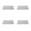 4Pcs Dark Grey Plastic Slide Step Replacement for Kids Playset Outdoor 7