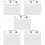 5Sets Acrylic Writing Message Board with Pen Clear Memo Board 10