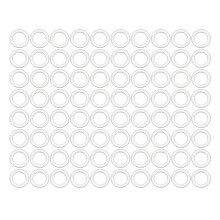 300St Zilveren Gordijnbuidelringen Stevig Plastic Voor Raambekleding