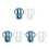 6Pcs Silicone Baby Bottle Sleeve Protector with Handle for Nursery Use 6