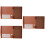 3Pcs Brown PU File Clipboards Lightweight A4 Paper Holders for Work 7