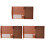 3Pcs Brown PU File Clipboards Lightweight A4 Paper Holders for Work 2
