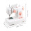 Mini Double Thread Sewing Machine Portable LED Light Multi Color 4