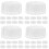 48Pcs White Plastic Can Caps Replacement for Gasoline Cans Seal 5