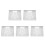 5St Compacte Witte Projectorbeugel Voor Router En Kabelbox Aluminium 5