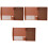 3Pcs Brown PU File Clipboards Lightweight A4 Paper Holders for Work 3