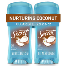 Secret Fresh Antitranspirante y Desodorante para Mujeres, 48h Frescura, Protección contra Sudor y Olores, Gel Claro, Coco