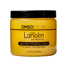 Lanolina 8 oz. pura 100% grado USP. Hidratante y protector de piel, excelente como crema para pezones.