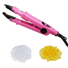 janelove Piastra per Extension Capelli, Strumento con 2 Sacchetti di Colla Keratin