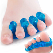 DR. JK- ToePal Gel Zehenspreizer, 2 Paare, Dunkelblaue Zehenabstandshalter