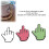 6PCS Funny Middle Finger Suction Cup Decal Multicolor for Phone Tablet 4