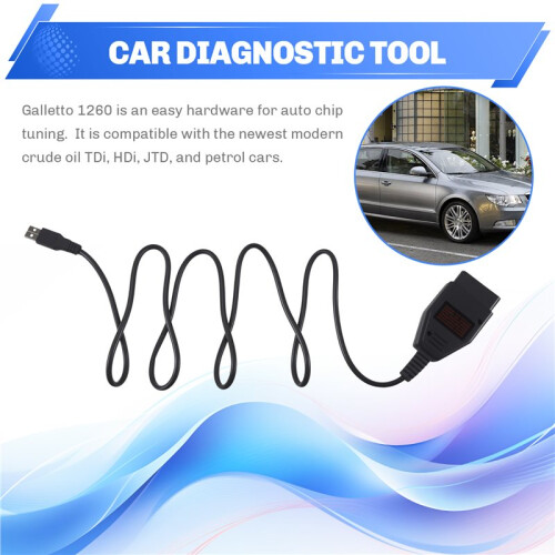 Eobd2 Flasher Galletto 1260 Cable Auto Chip Tuning Interface Remap Flasher Programmer Tool 2