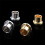 12Pcs Rhodium Plated RCA Protection Cap Short Circuit Socket Phono Connector RCA Shielding Socket Protect Cover,Silver 5