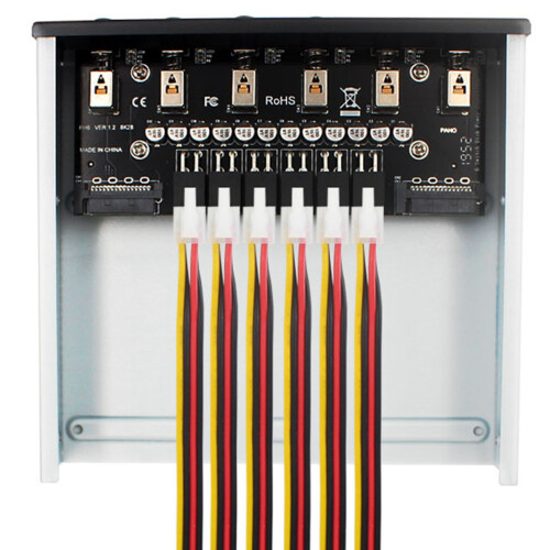4 Way Hard Disk Selector Controller Hard Drive Power  Module for Desktop Computer Support 2.5/3.5 Inch  HDD 2