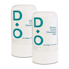 D-O 100% Natural, Crystal Deodorant Stick, 4.25 Oz, No Aluminum Chlorohydrate, Parabens, Propyls, or Other Chemicals (2 Pack)