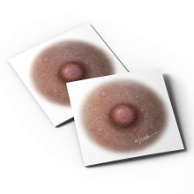 Tatoeages voor Areola, Tijdelijk, Fitzpatrick Kleuren 1-5, 1,5 inch, 5 paar (Fitzpatrick #4)