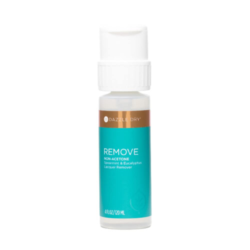Dazzle Dry Remove Non-Acetone, Spearmint + Eucalyptus Lacquer Remover, 4 Fl Oz (120 mL)