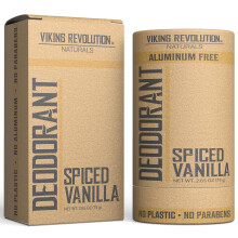 Déodorant Vanille Épicée Viking Revolution pour Hommes - Sans Aluminium, avec Beurre de Karité