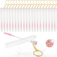 Juego de 48 Piezas de Varitas de Mascara Desechables, Tubo de Cepillos de Mascara