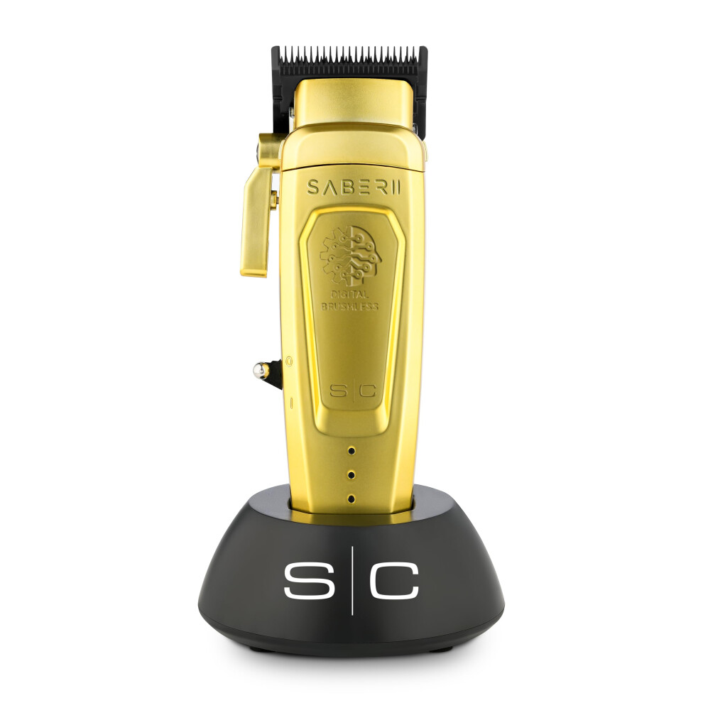 Photos - Hair Clipper StyleCraft Saber II Professional Full Metal Body High-Torque Digital Brushless Motor Cordless SC617M (Gold)