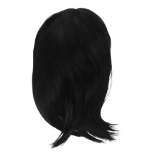 3Stk Natürliche Schwarze Bob Perücke Mit Für Kostüm