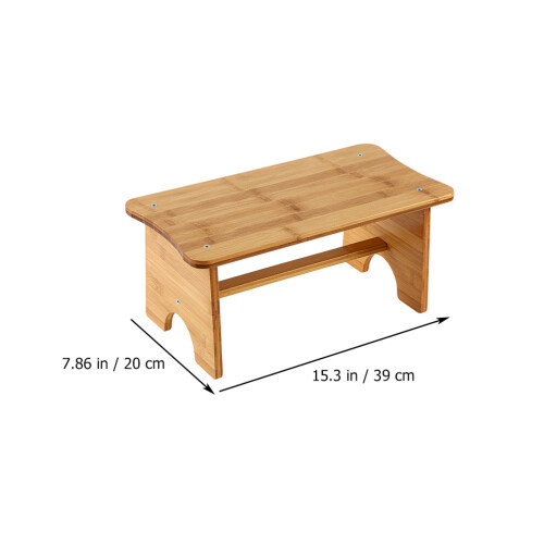 Toilettenhocker Rutschfester Tritthocker Kleiner Holztreppenhocker 1