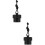 2Pièces Bouchon Adaptateur Multifonction Noir Pour Valve De 9