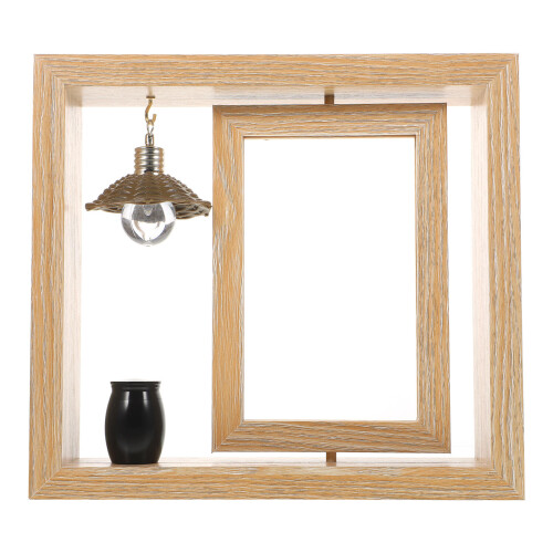 3Ensembles Photo Bois Beige Avec Urne Funéraire